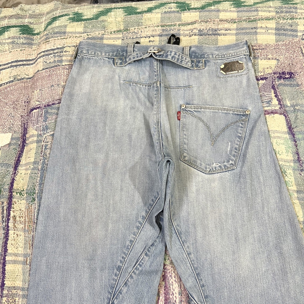 Vintage Levis Engineered Jeans 31x32 Buckle Back 10th Anniversary Flap Twisted
